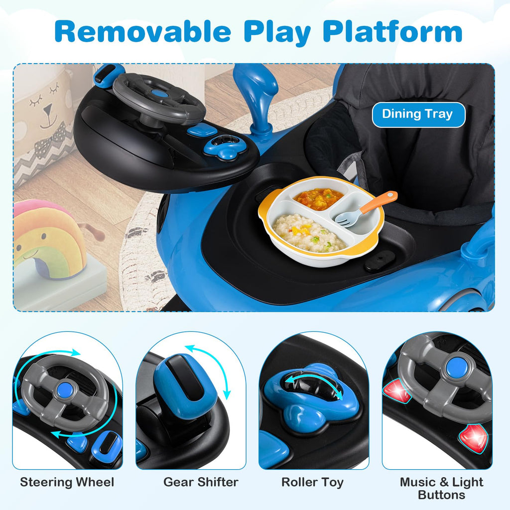 Foldable Adjustable Baby Walker with Wheels D601