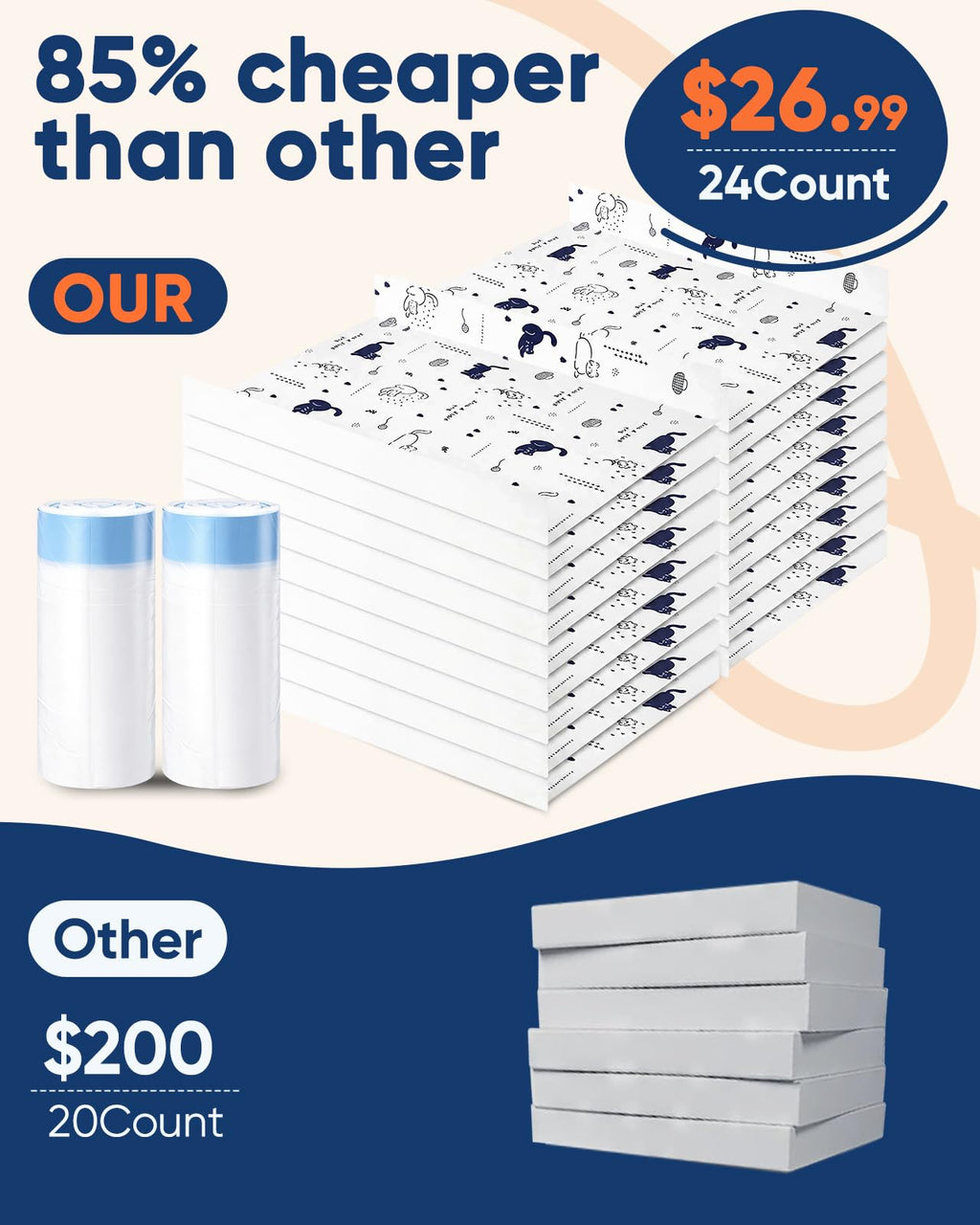 24 Pack Litter Box Liners M945