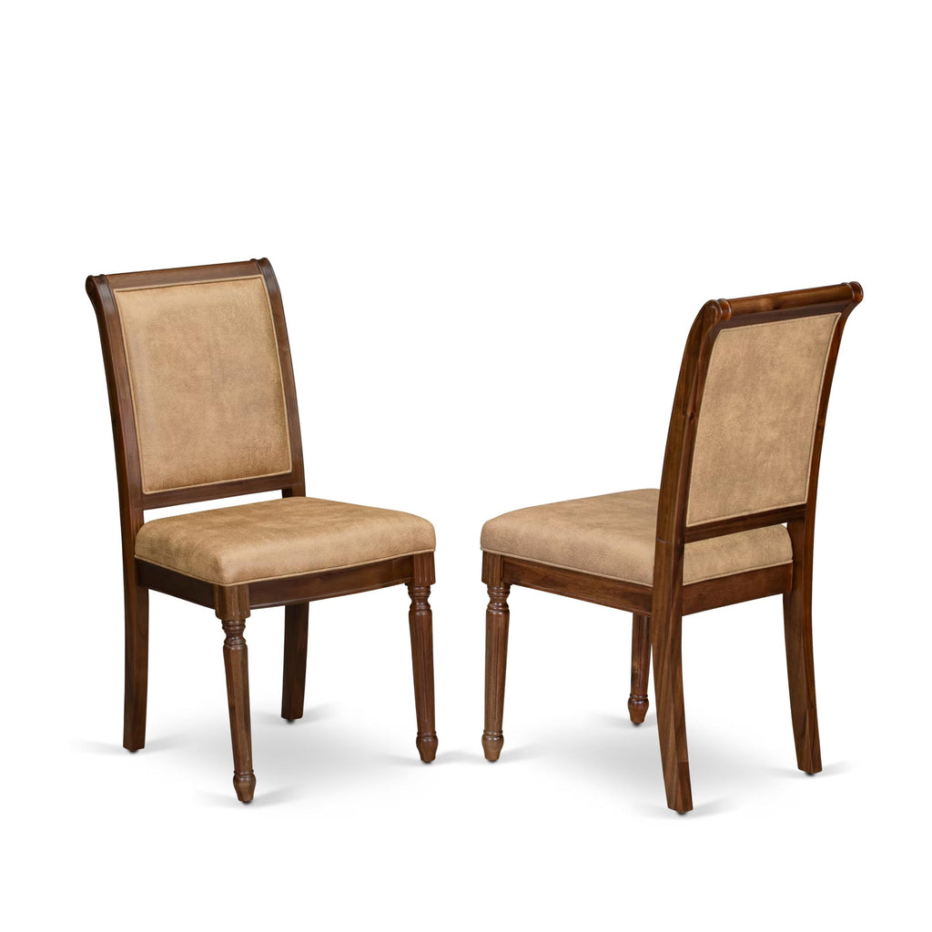 9 Piece Dining Table Set with 8 Beige Polyester Chairs R876247