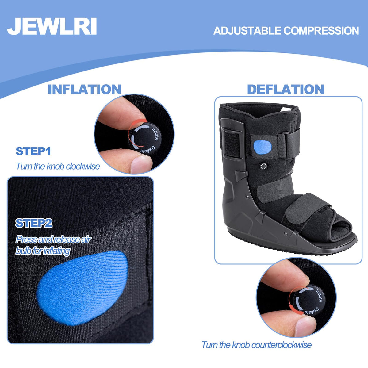 Walking Boot for Sprained Ankle J352129