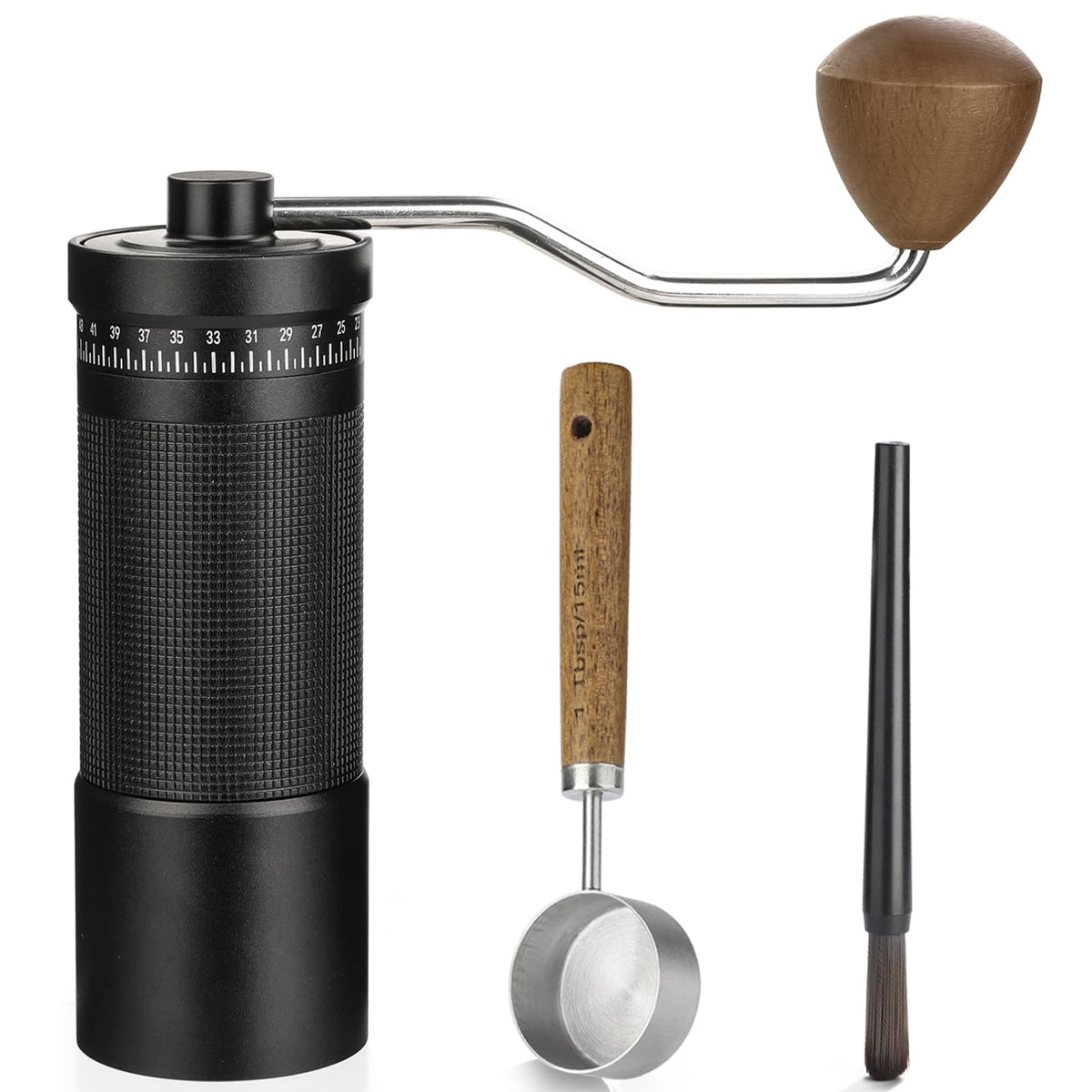 Manual Coffee Grinder with Stainless Steel Conical Burr P618314