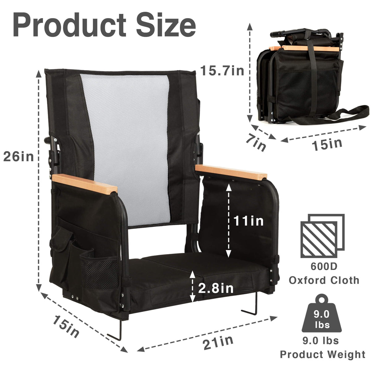High Back Stadium Seats with Back Support W892
