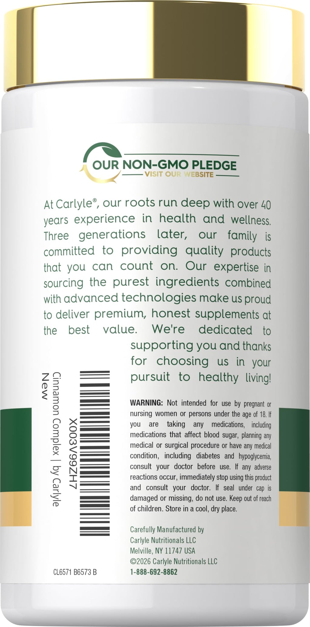Cinnamon Complex with Gymnema and Mulberry 150 Capsules L9140