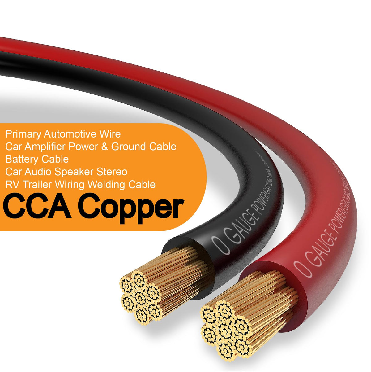 1/0 Gauge Battery Cable with Lugs X276