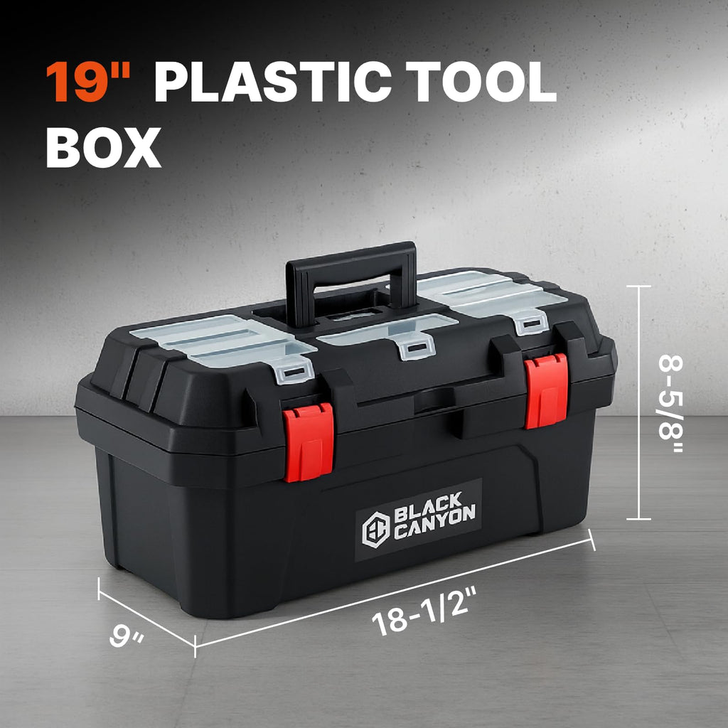 19 Inch Plastic Portable Tool Box with Handle G788470