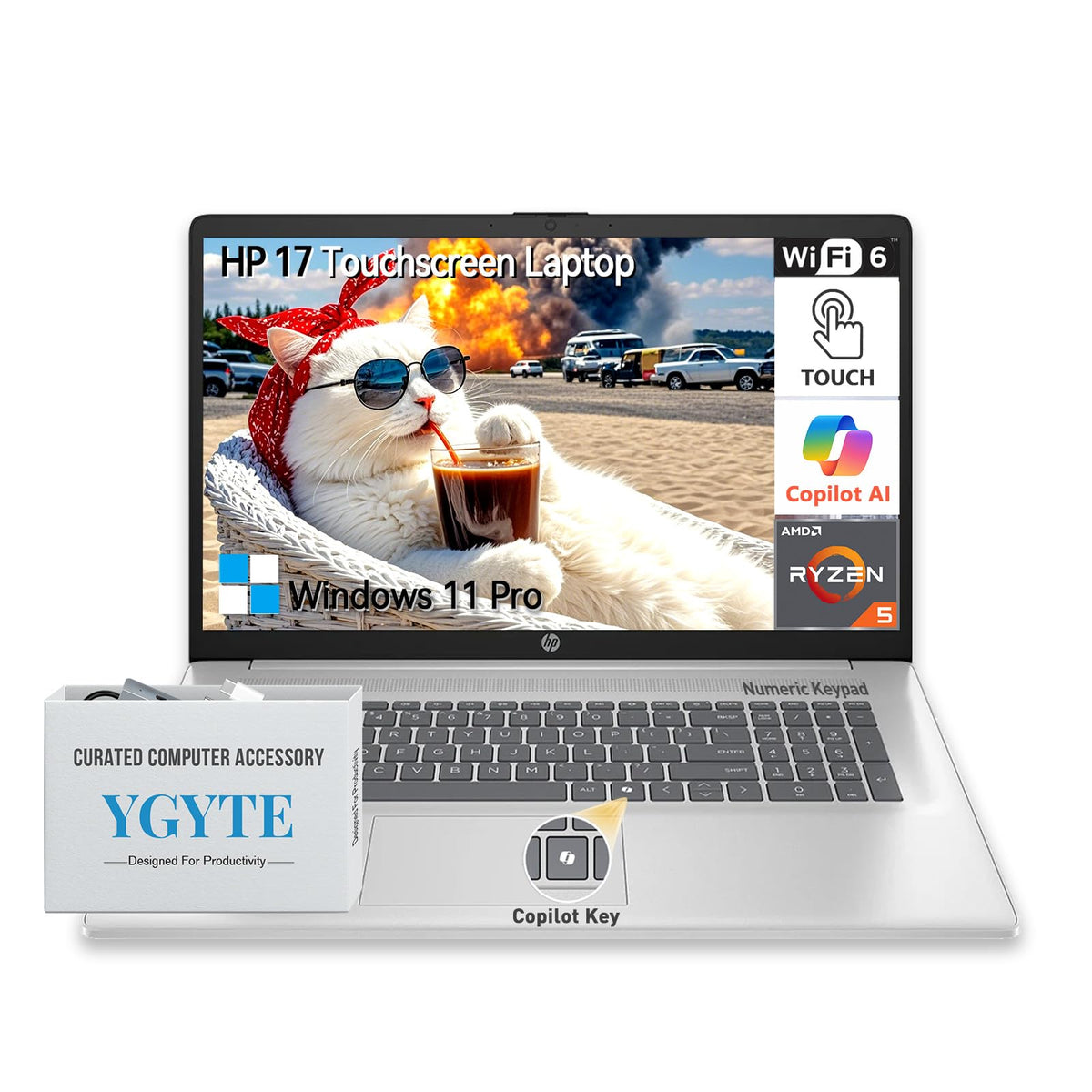 17.3 Inch Touchscreen Laptop AMD Ryzen 5 16GB RAM 1TB SSD U8669