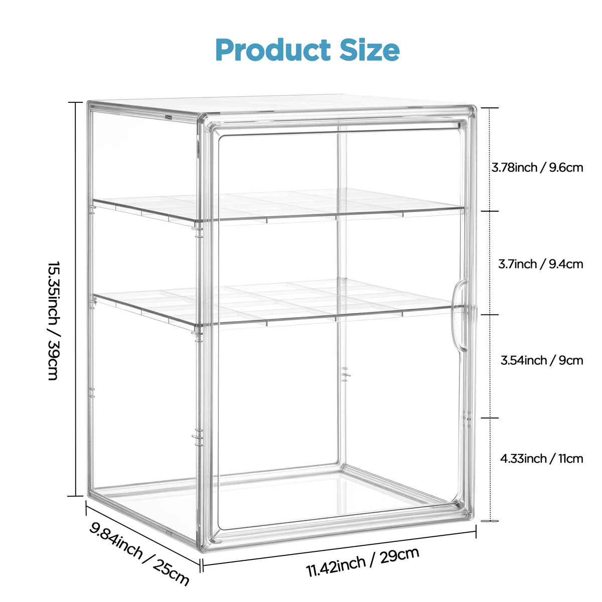 3 Tiers Adjustable Clear Acrylic Baby Bottle Storage Organizer P814652