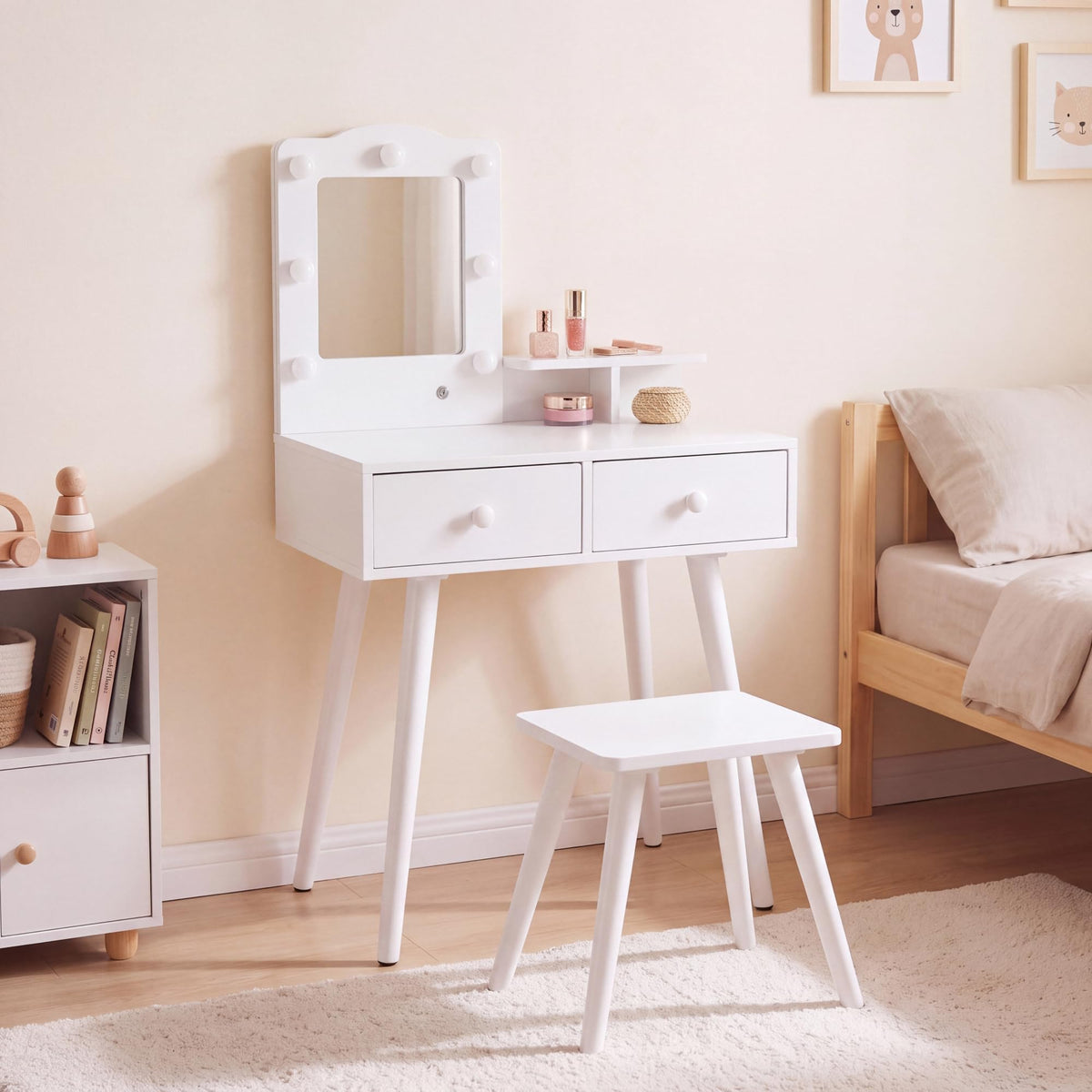 Kids Vanity and Chair Set Y247
