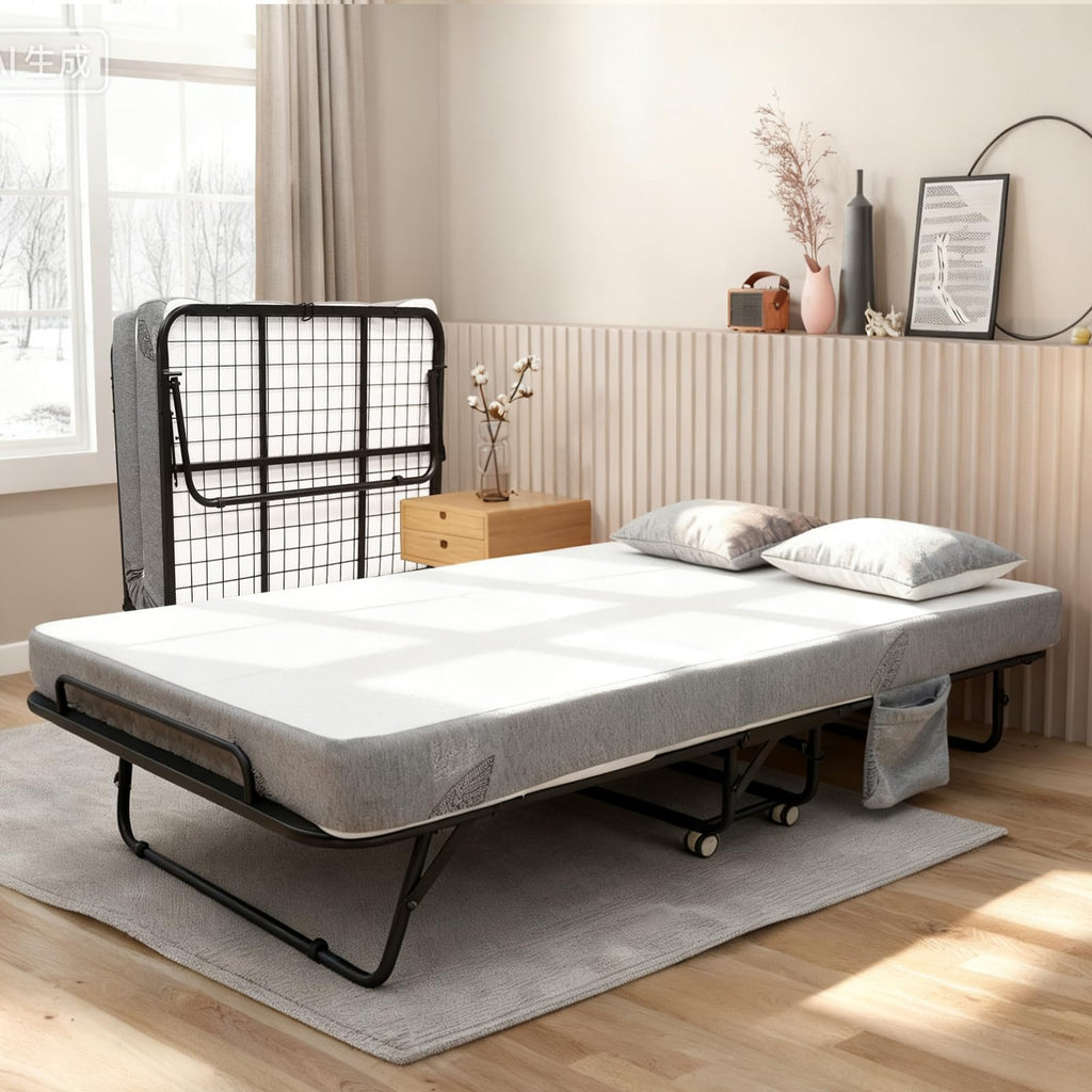 Folding Bed with 6 Inch Memory Foam Mattress R619