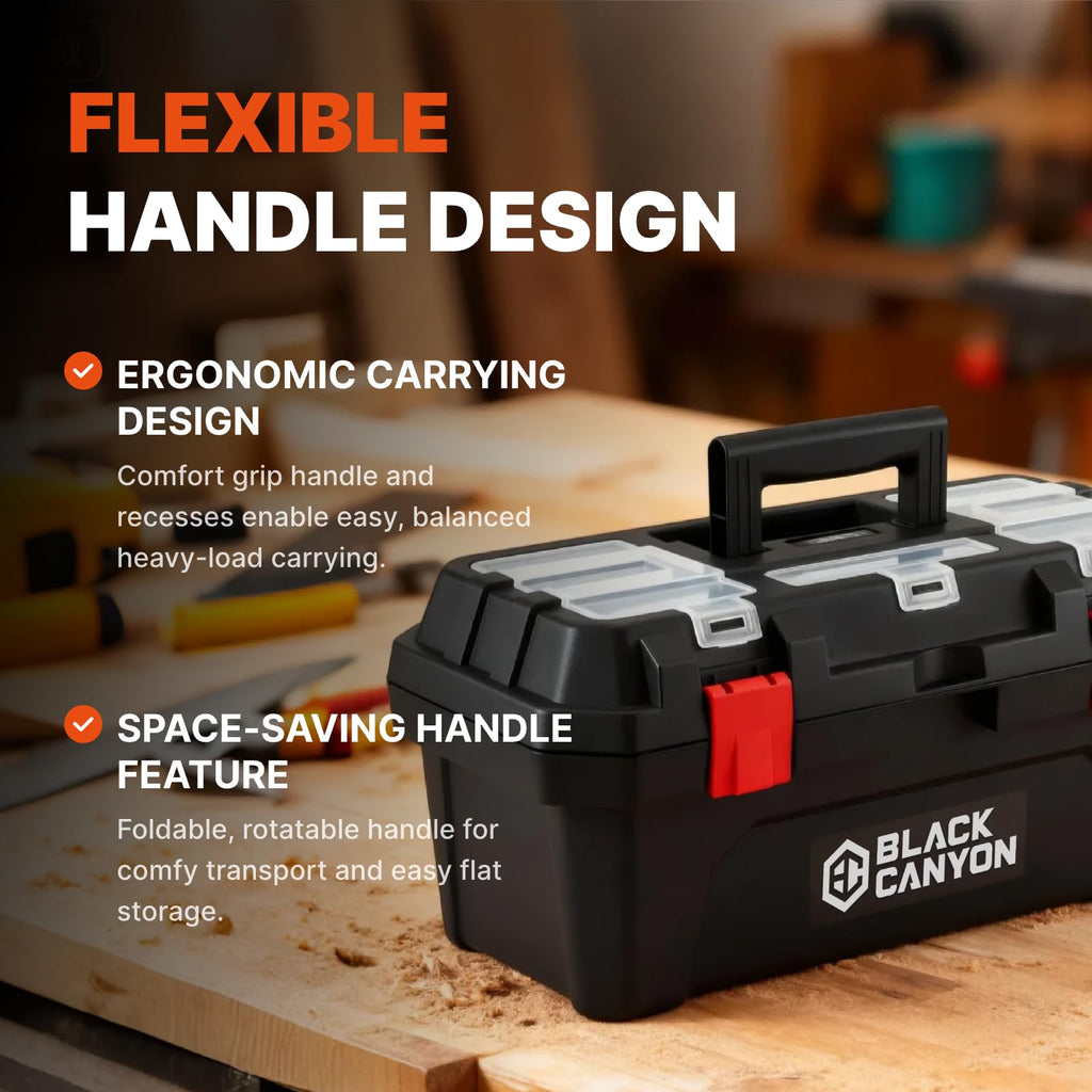19 Inch Plastic Portable Tool Box with Handle G788470