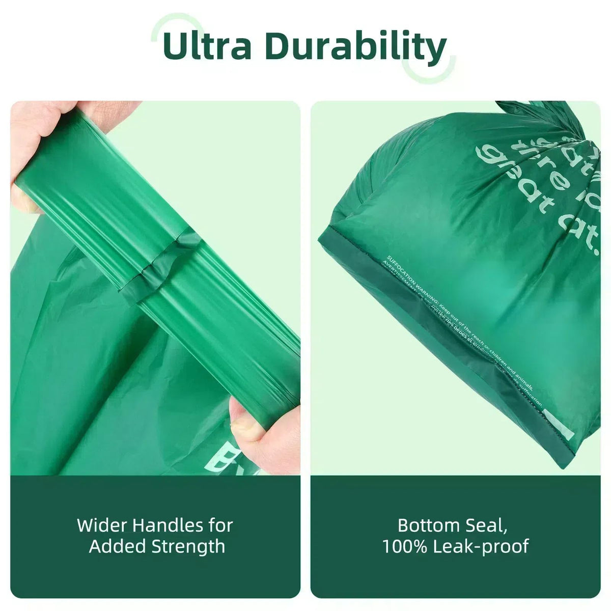 125 Count Large Unscented Cat Poop Bags with Handles N86646