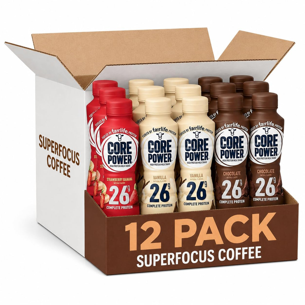 High Protein Milk Shakes Variety 12 Pack 14 Fl Oz P46983