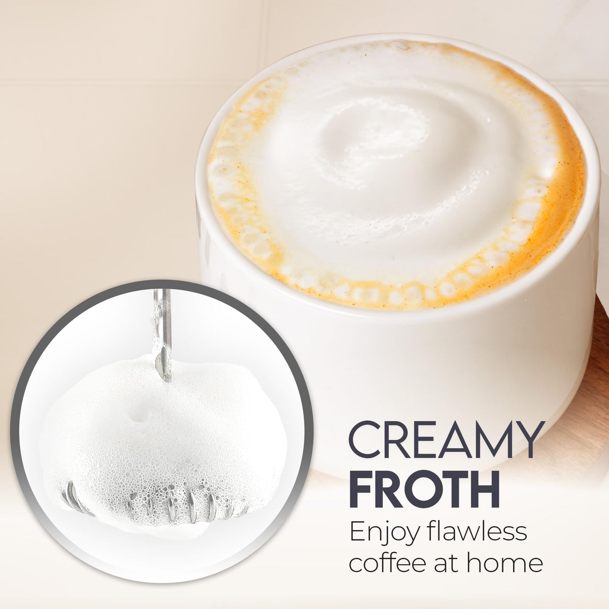 Handheld Milk Frother with AA Batteries G869