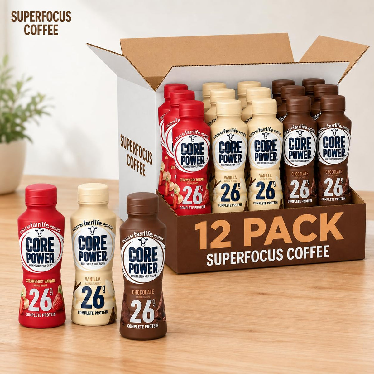 High Protein Milk Shakes Variety 12 Pack 14 Fl Oz P46983