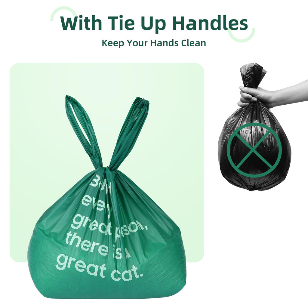 125 Count Large Unscented Cat Poop Bags with Handles N86646