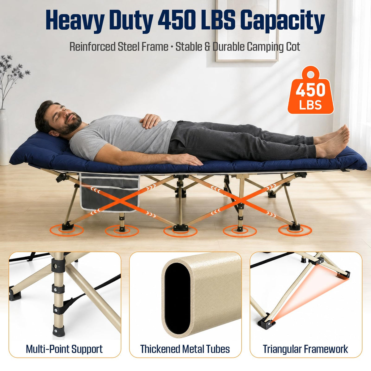 Camping Cot with Mattress R506619