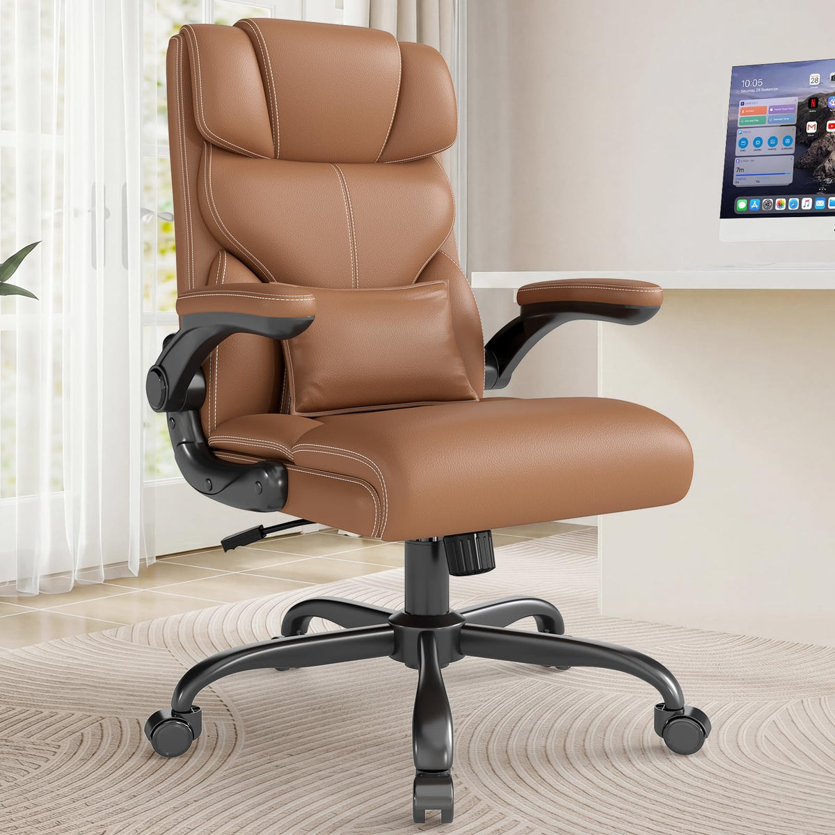 Ergonomic Office Chair with Flip-up Armrests S836