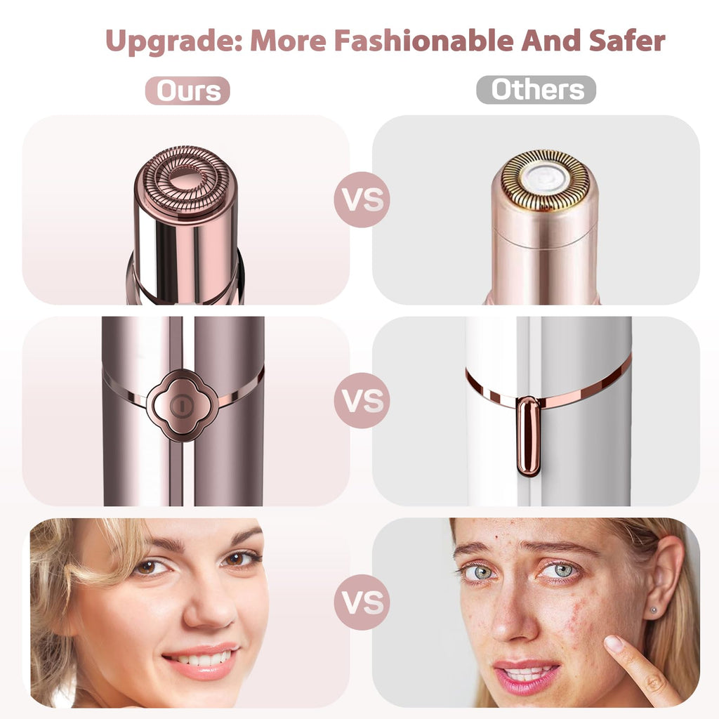 Electric Painless Facial Hair Remover with 2 Replacement Heads E56088