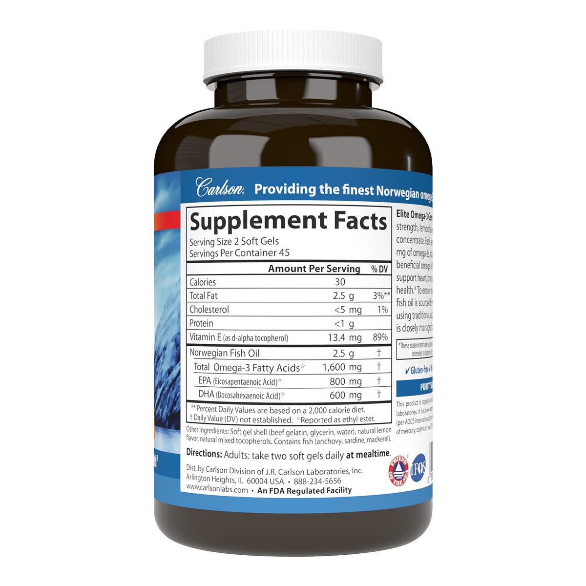Omega-3 1600mg Soft Gels 90 Count B366