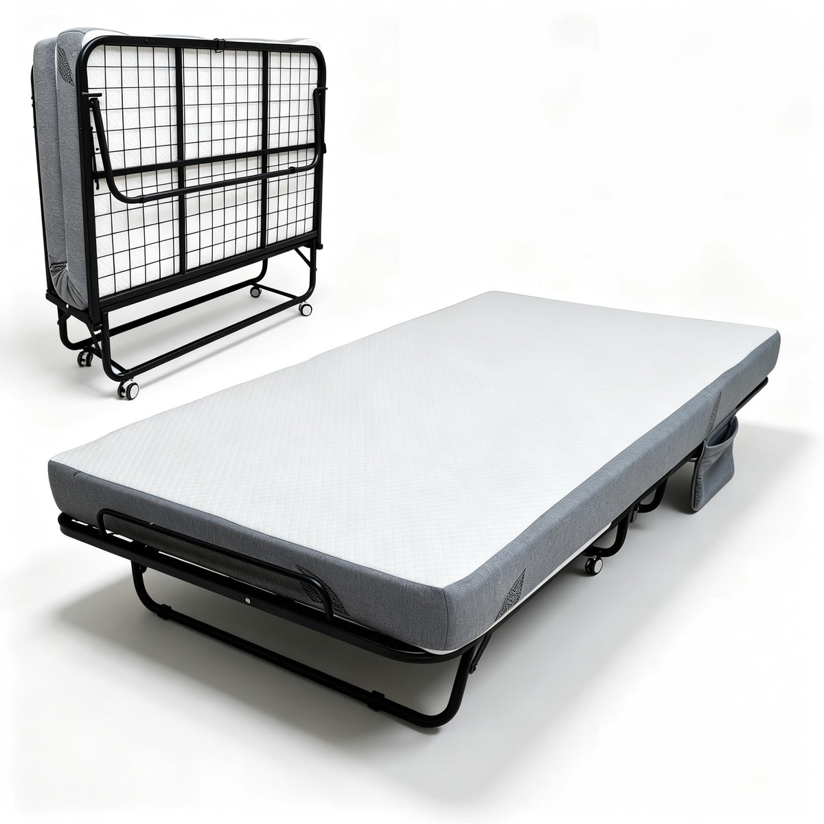 Folding Bed with 6 Inch Memory Foam Mattress R619