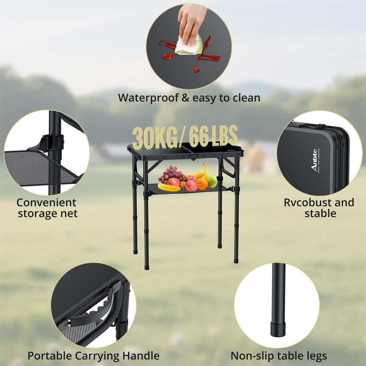 2ft Folding Camping Table M857813