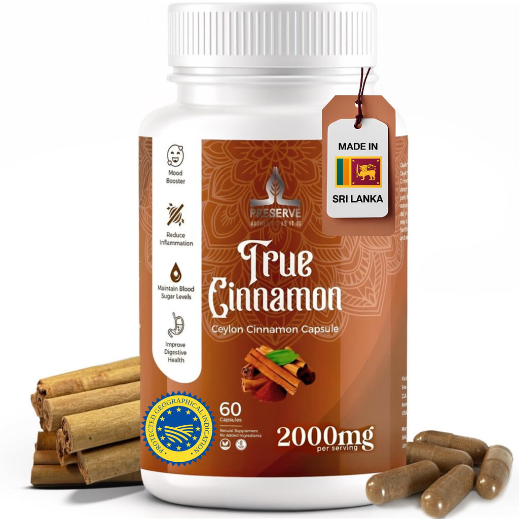 Pure Ceylon Cinnamon Capsules, 2,000mg, Non-GMO, Gluten-Free J87914