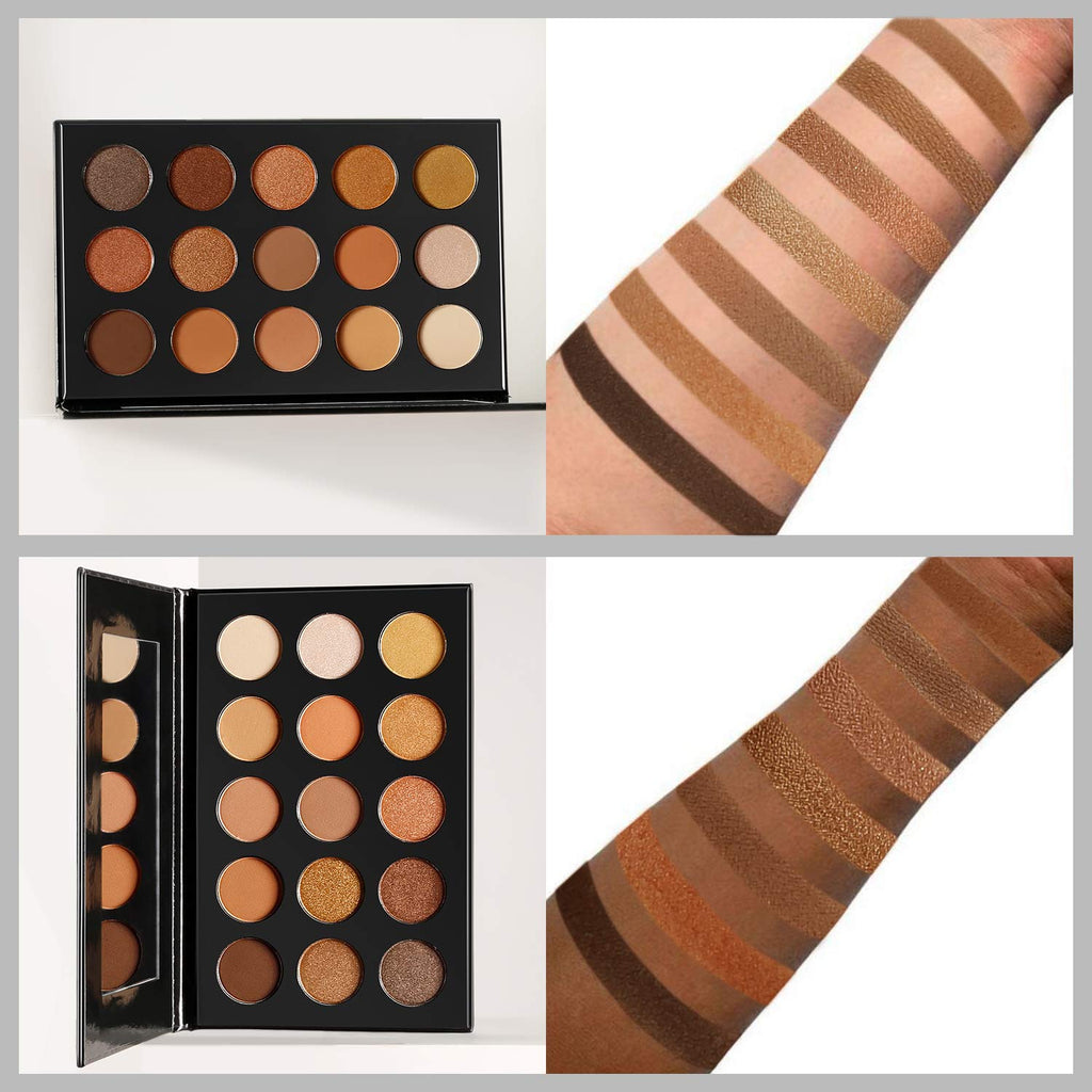 Nude Gold 15 Shades Matte Shimmer Eyeshadow Palette R405078