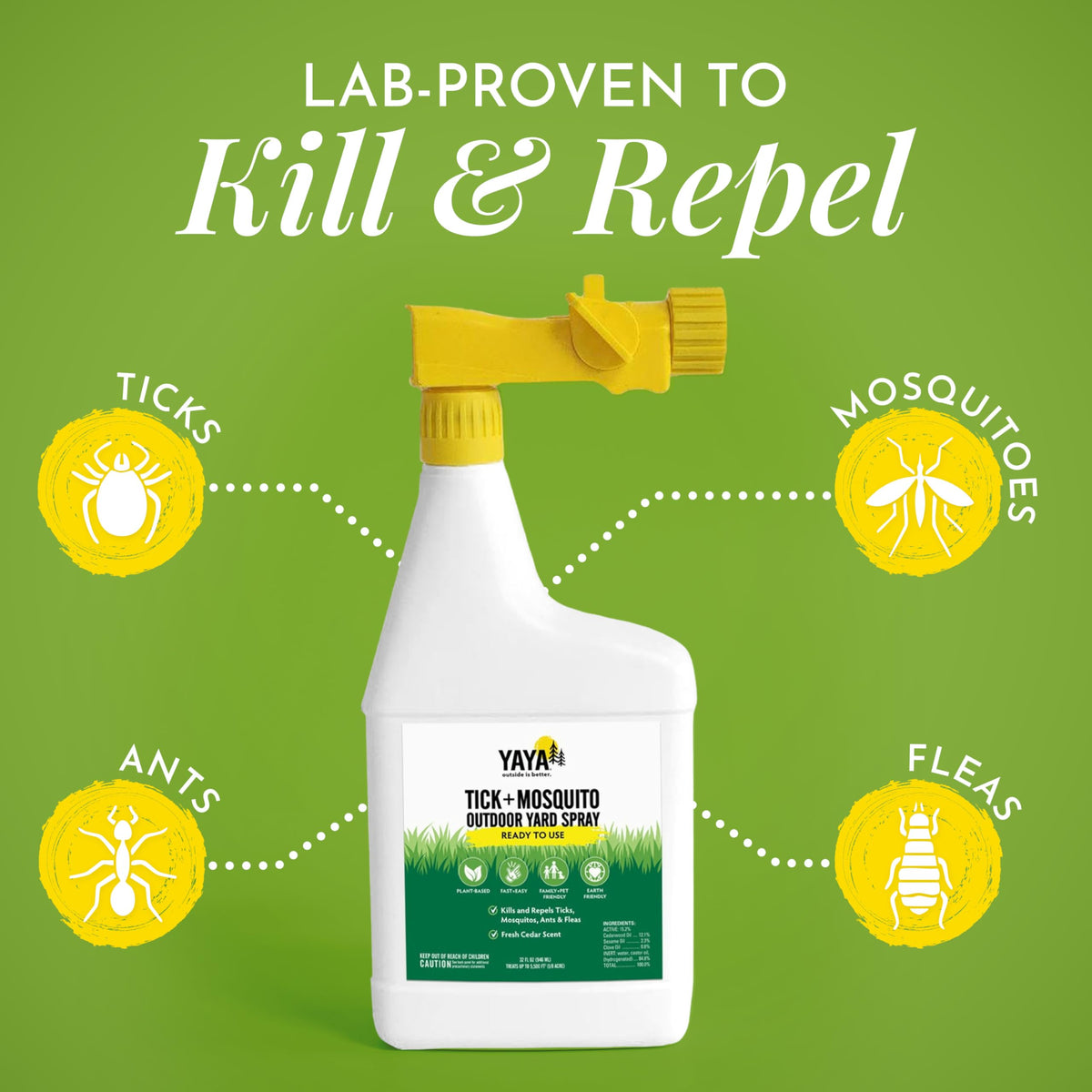 Tick + Mosquito Killer Yard Spray 32 oz N42334