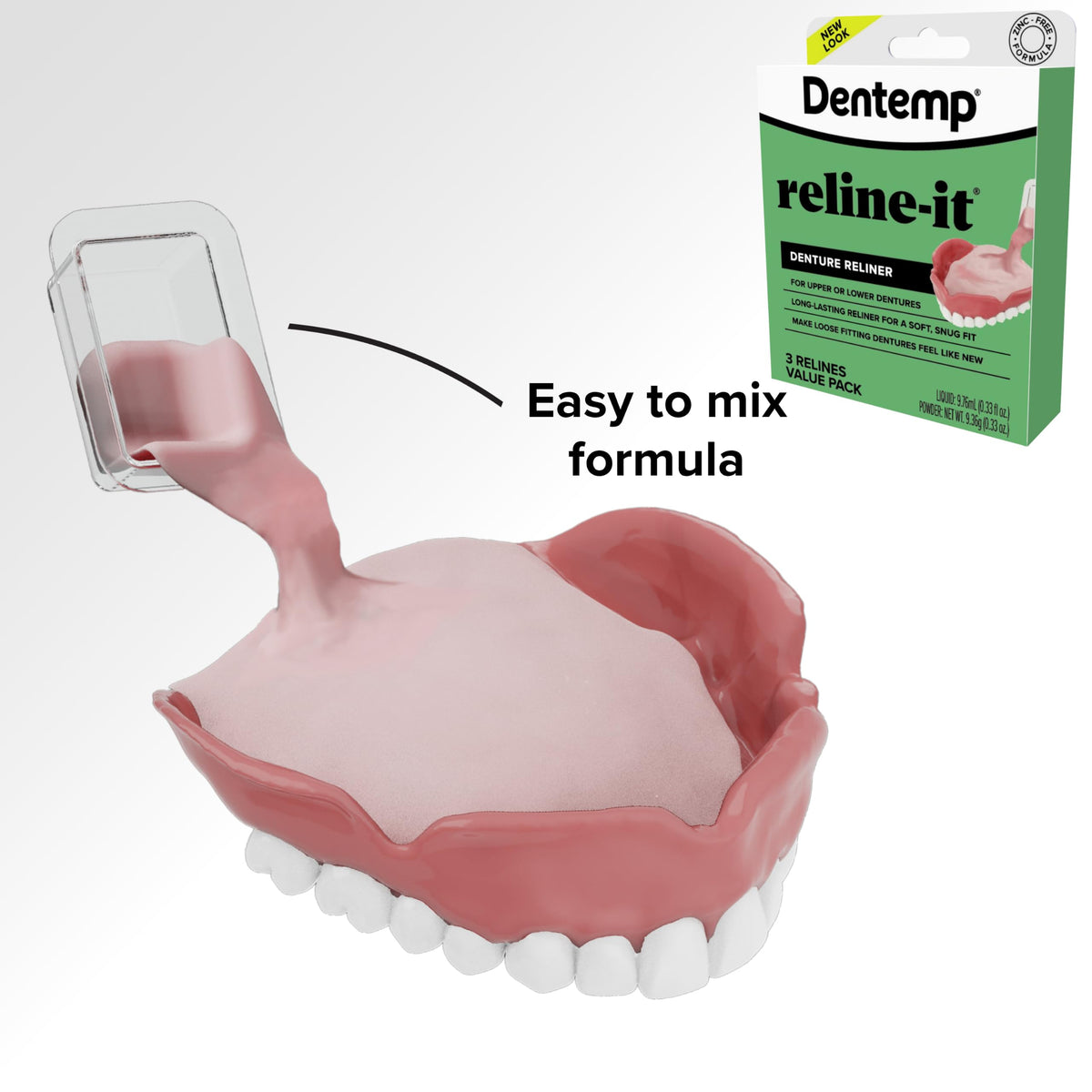 Denture Repair Kit & Denture Reliner I875