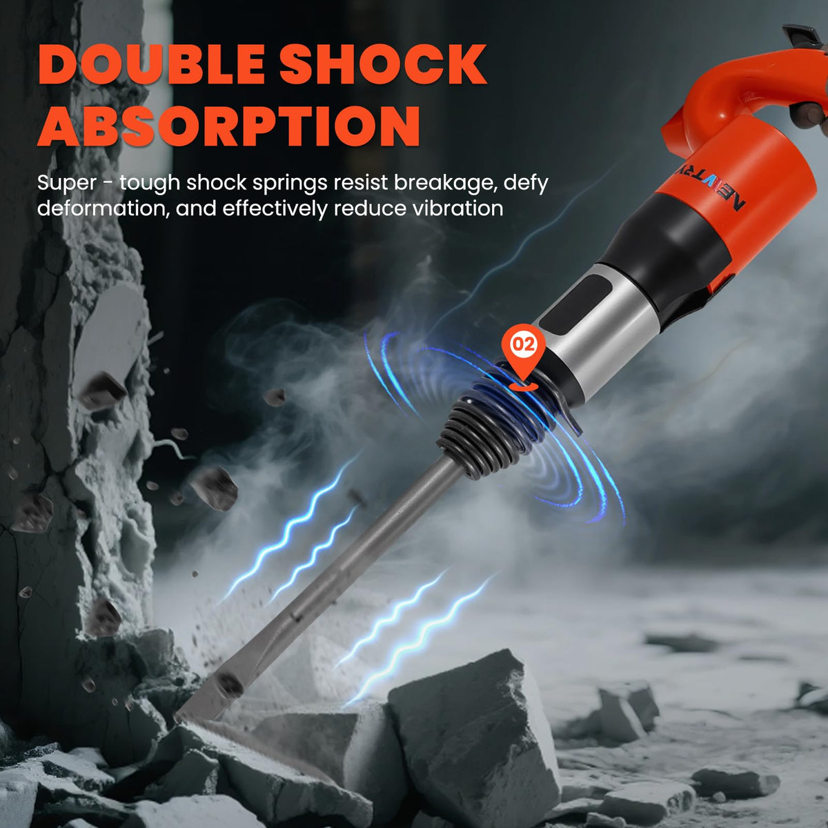 Air Chisel Hammer Pneumatic Shovel with Chisel Bit E10797