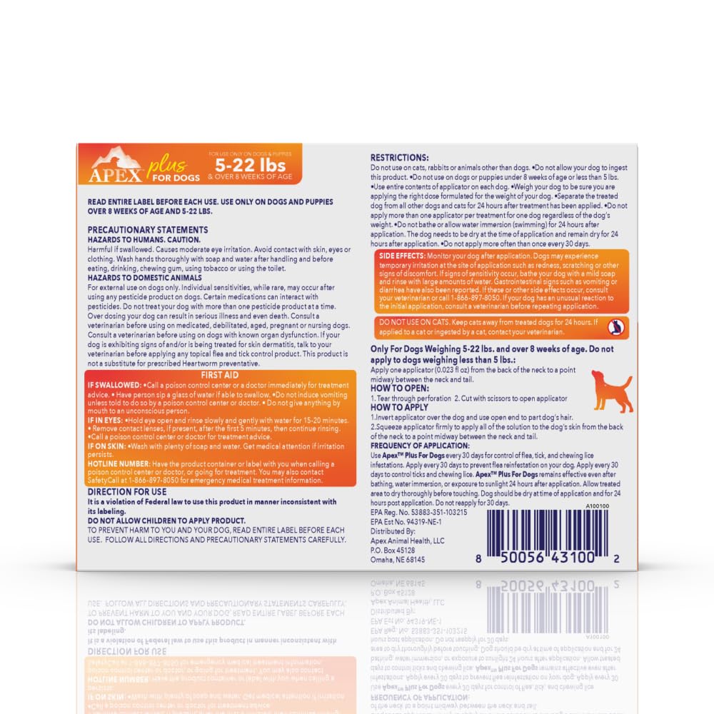 Flea & Tick Prevention for Small Dogs 3-Month Supply Q345