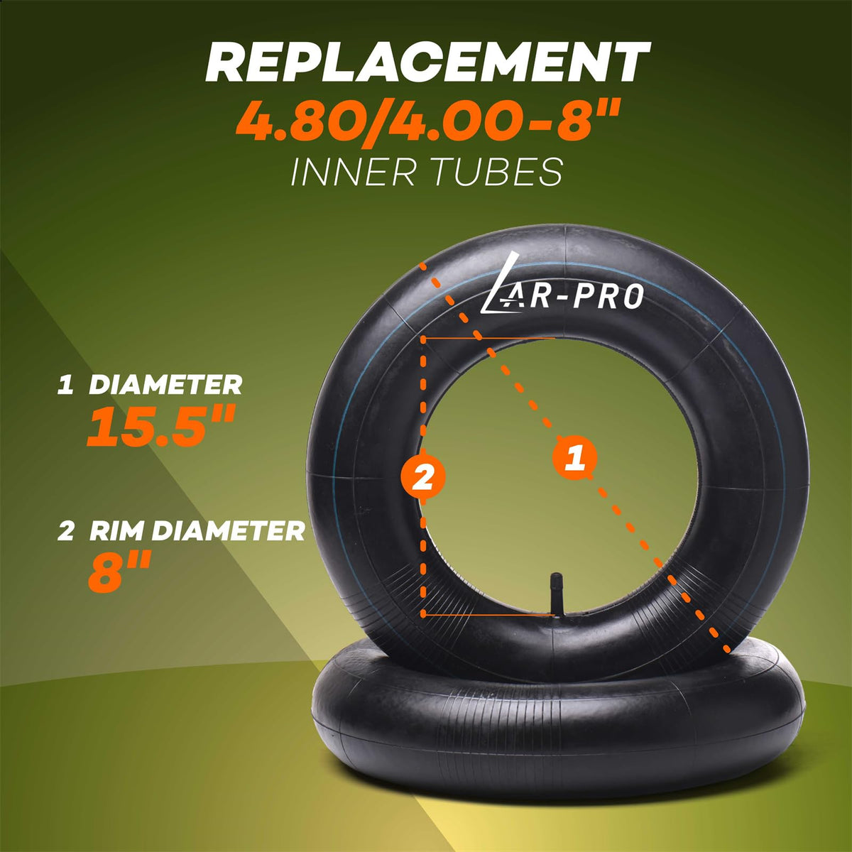 4.80/4.00-8 Inner Tube 2-Pack I373