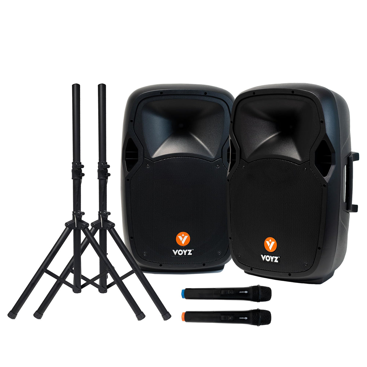 15" 2000 Watt 2-Way Powered PA Speaker System R5829
