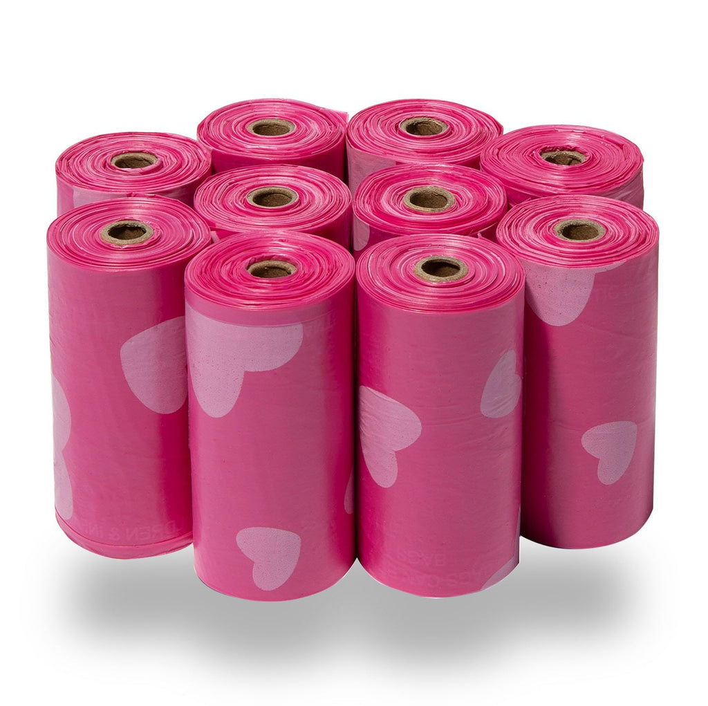 Pink Heart 150 Count Dog Poop Bags O756684