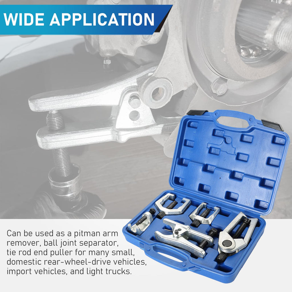 5pcs Ball Joint Separator Pitman Arm Puller Tie Rod End Tool Set X4260