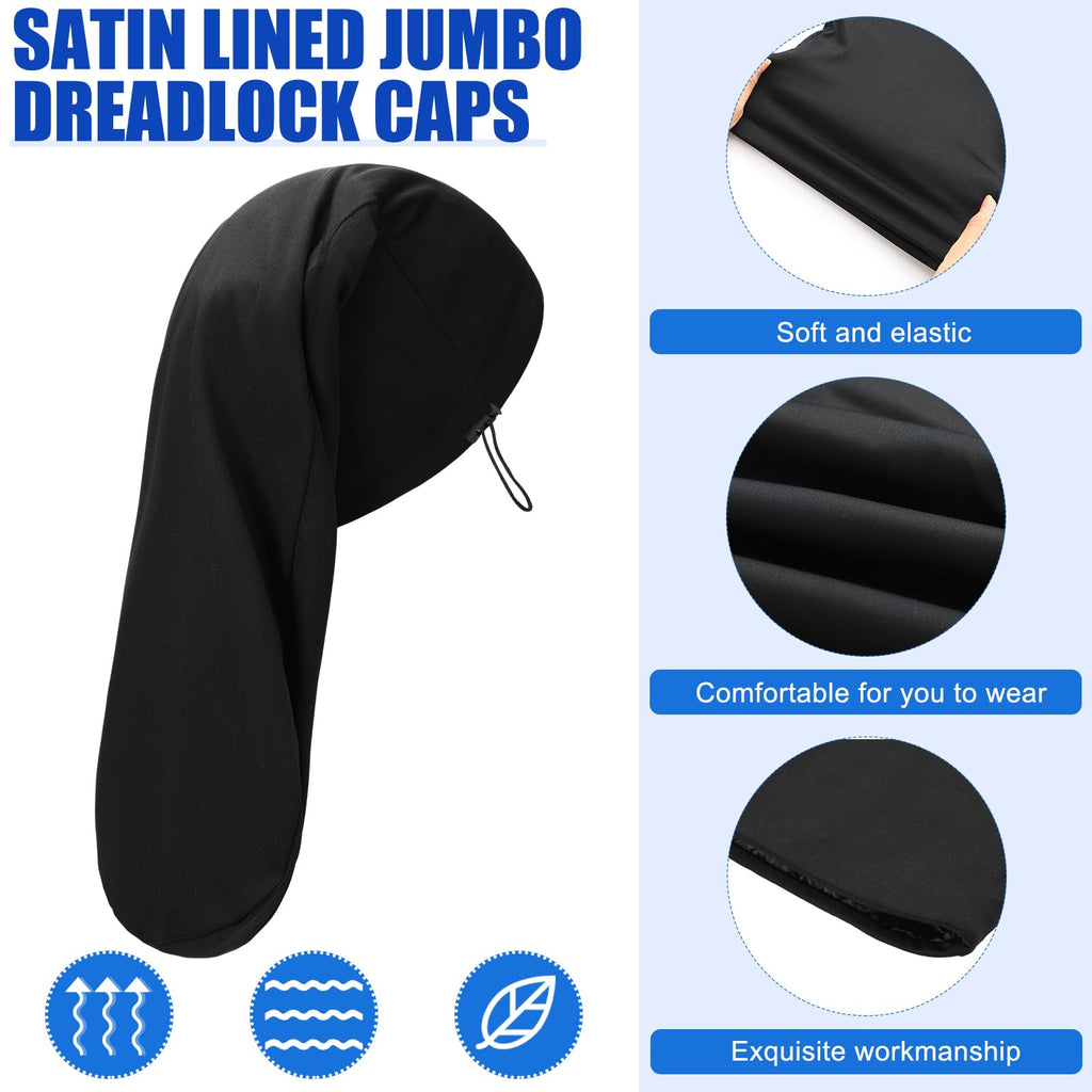 2 Pcs Dreadlock Sleep Cap I690