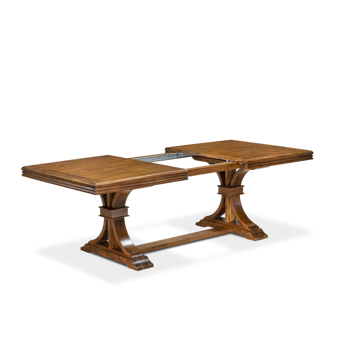 9 Piece Dining Table Set with 8 Beige Polyester Chairs R876247