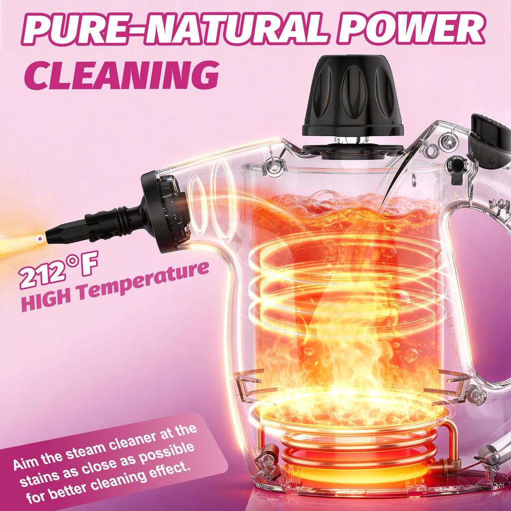 Pink Handheld Steam Cleaner I55736