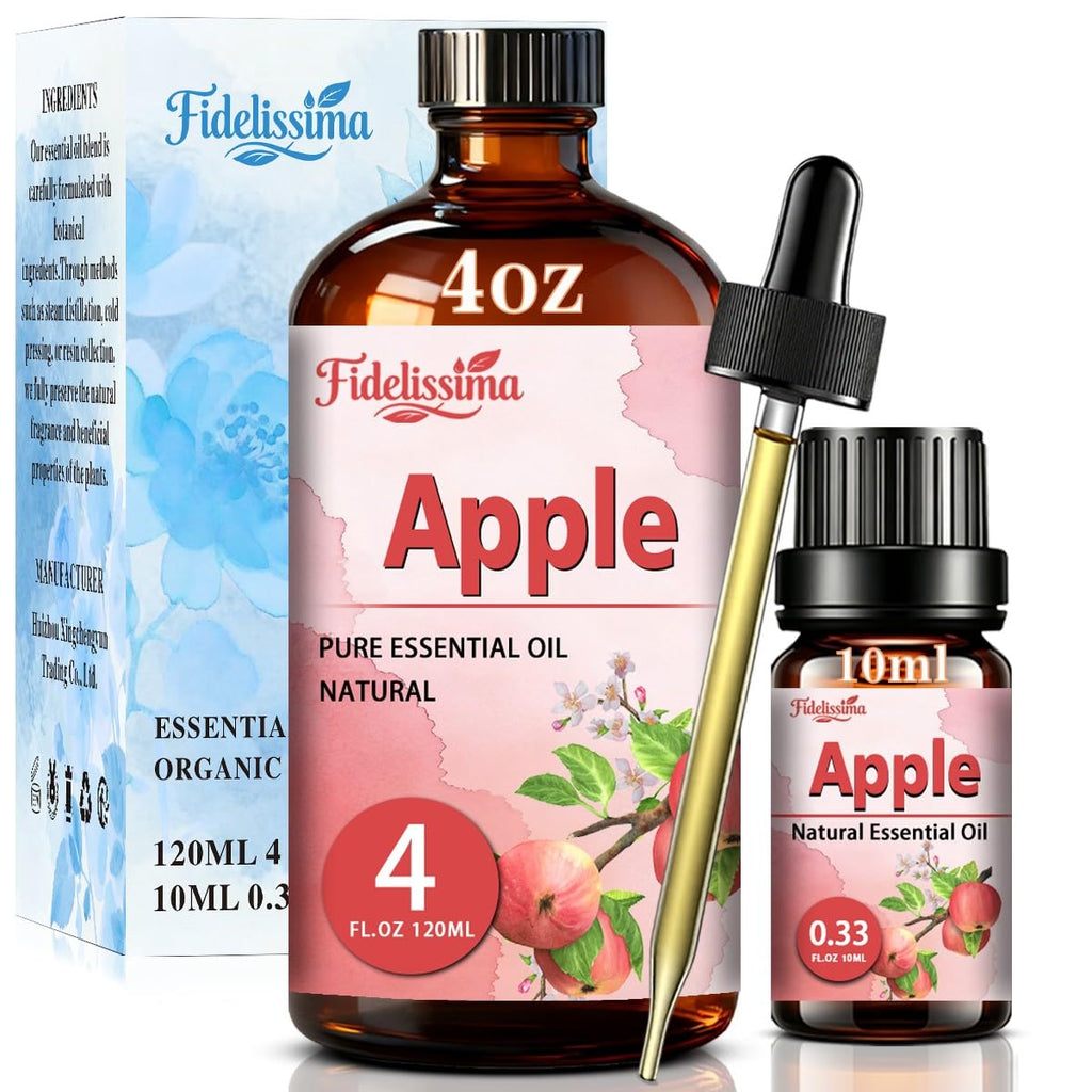 Natural Essential Oil Set 4 Scents with Glass Dropper Q7859