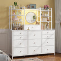 White Dresser with RGB LED Lights A930714