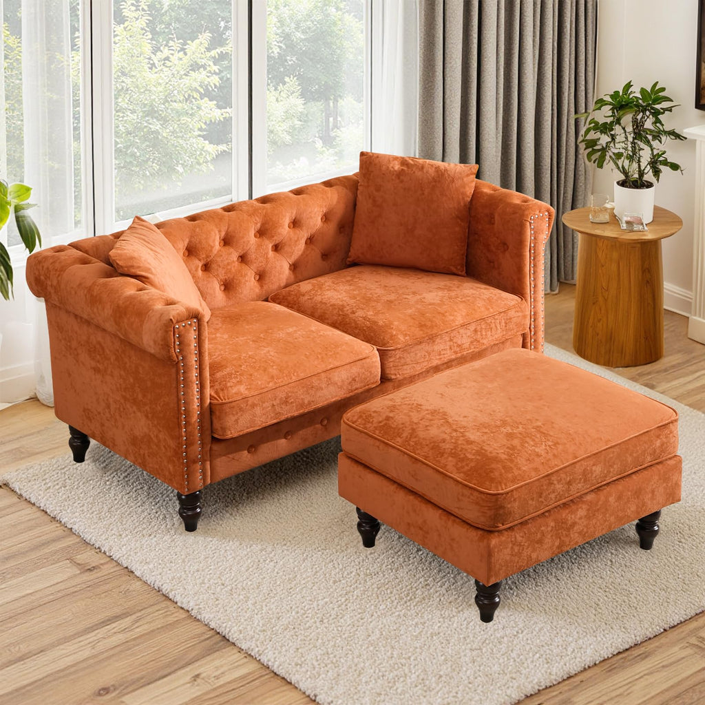 62" Velvet Sofa J5706