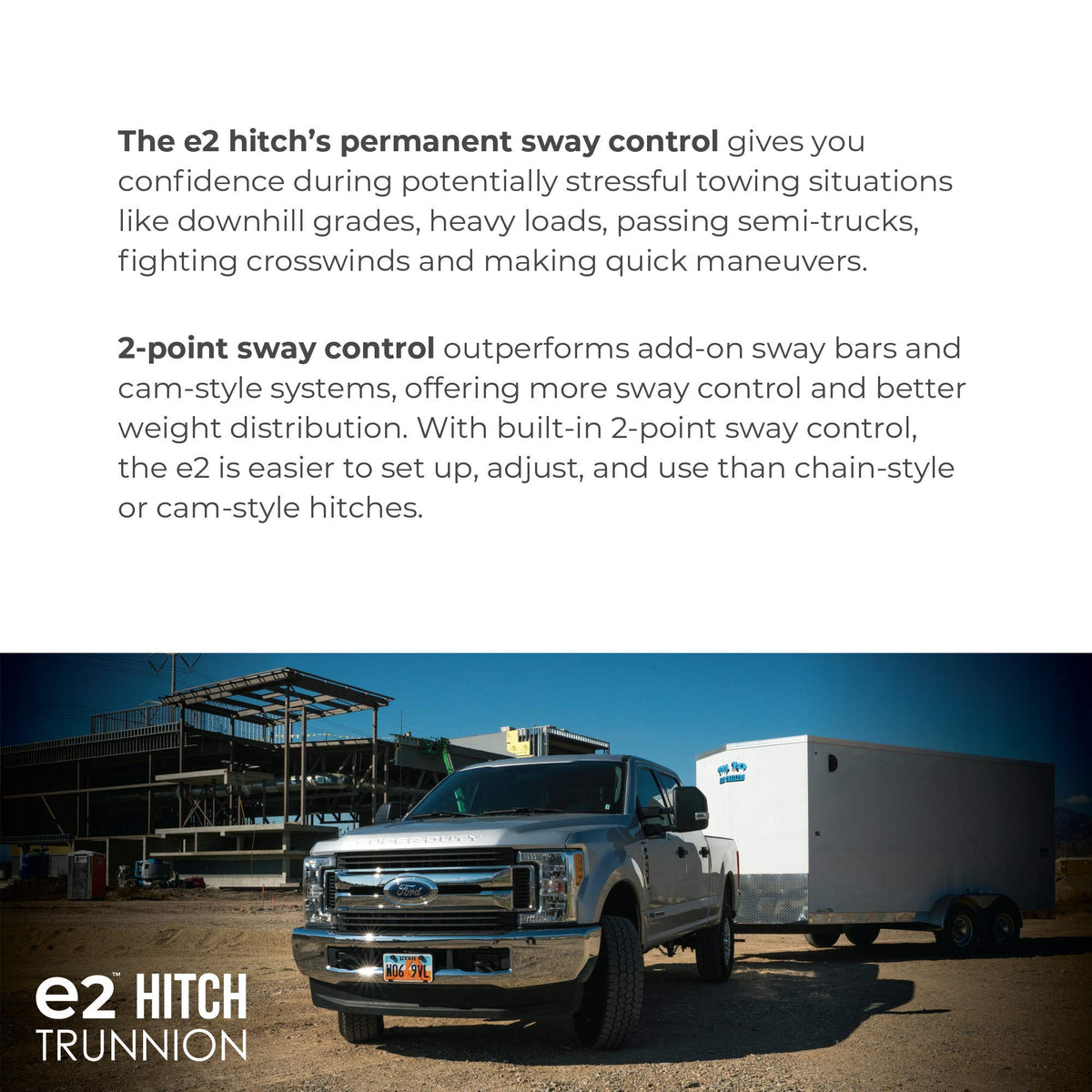 2-Point Sway Control Trunnion Hitch, 10,000 Lbs Trailer Weight Rating J84271