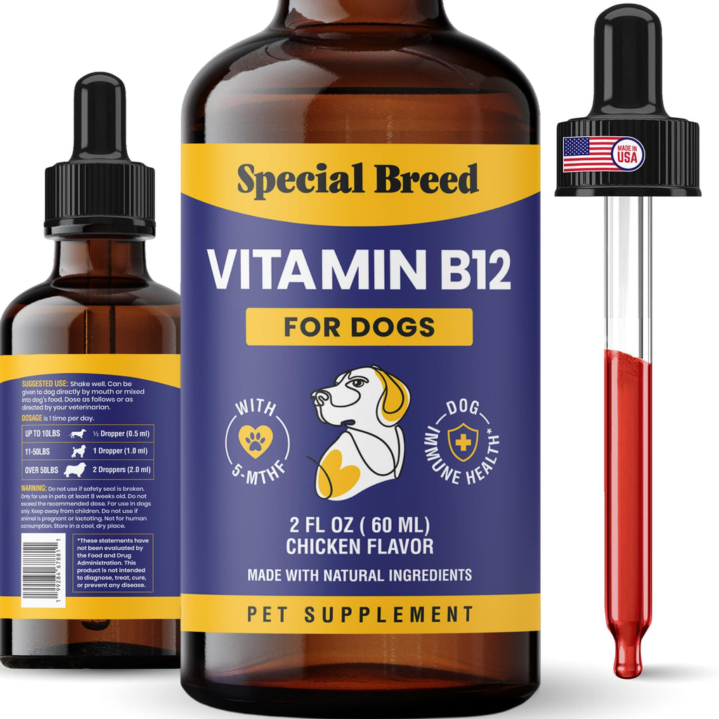 Liquid Vitamin B12 for Dogs, Chicken Flavor, 2 fl oz P926