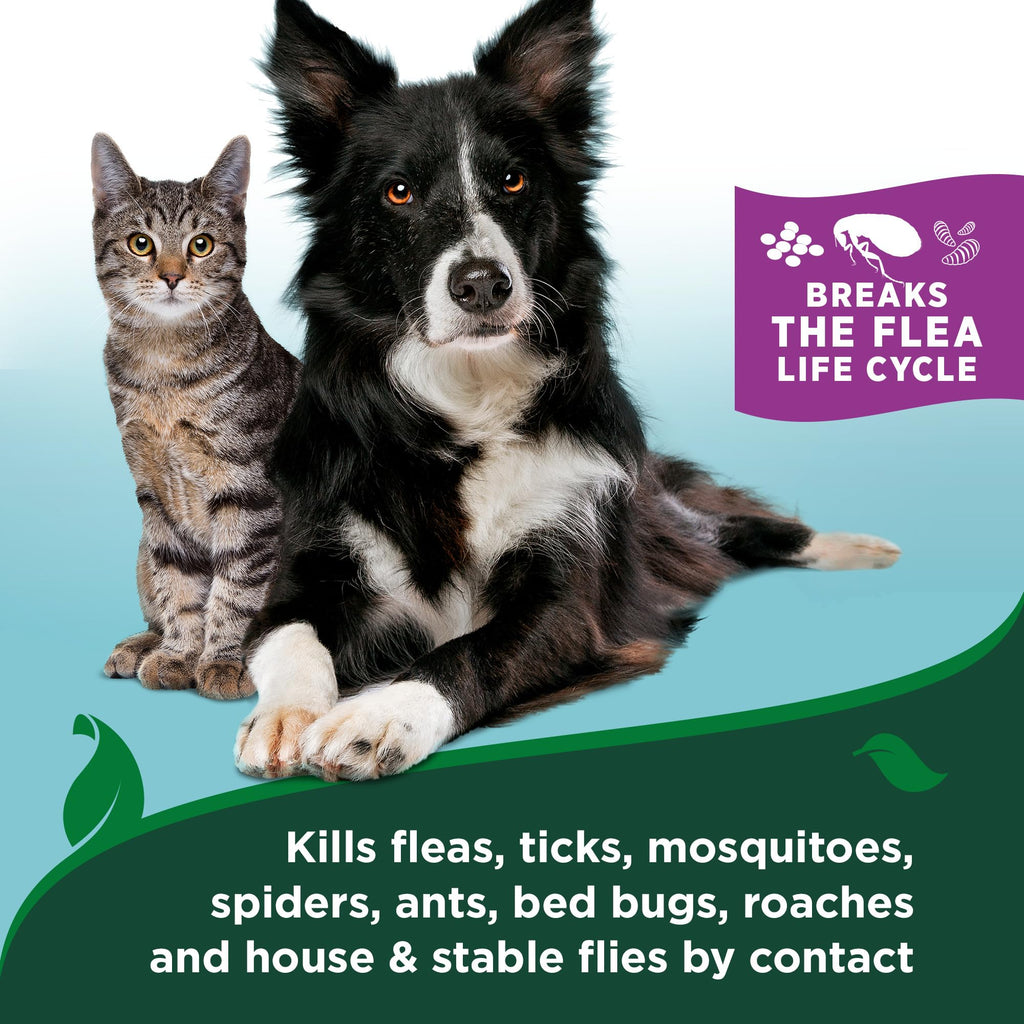 Plant-Based Waterless Flea & Tick Bath for Cats, 8 oz X711