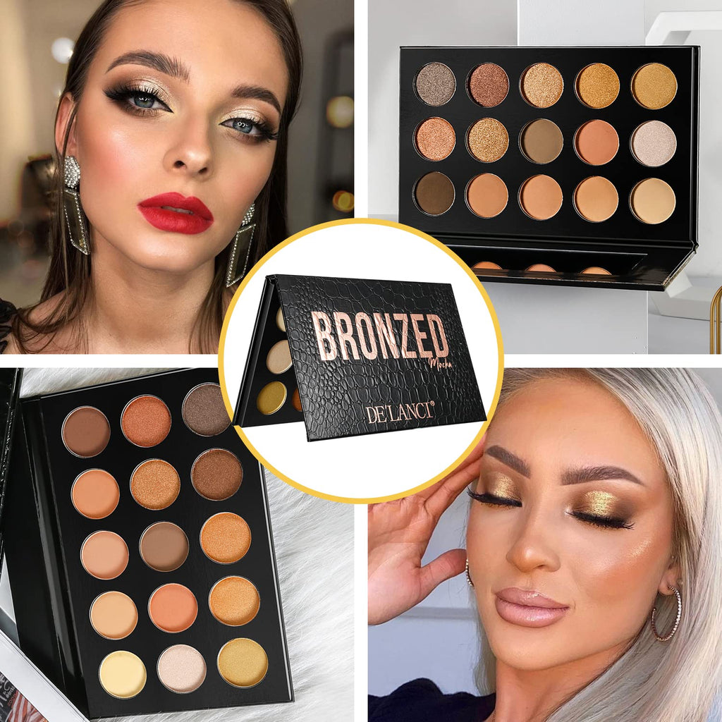 Nude Gold 15 Shades Matte Shimmer Eyeshadow Palette R405078