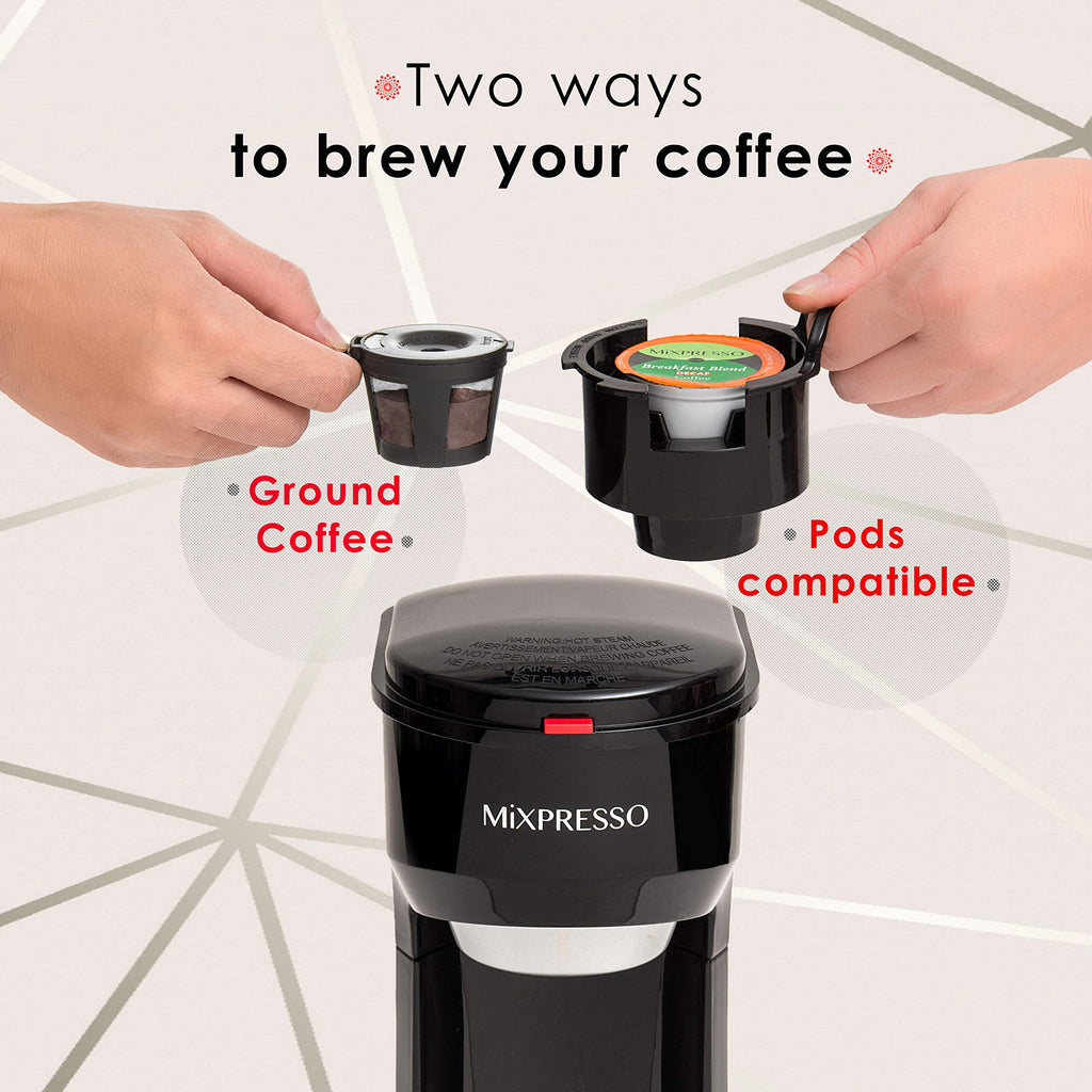 Single Serve Coffee Maker for K Pods & Grounds J578