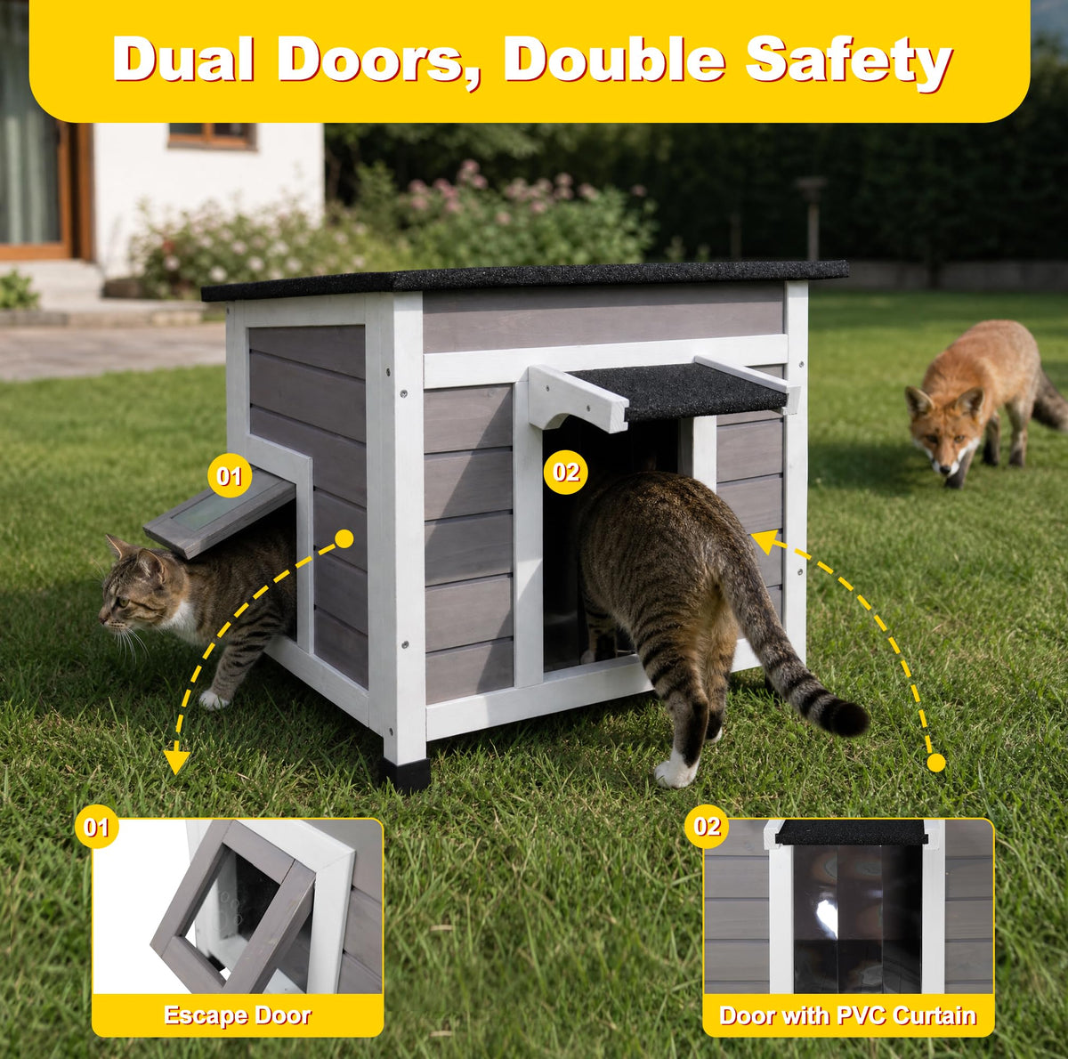Insulated Outdoor Cat House I4116