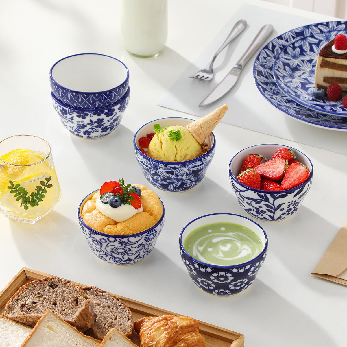 12-Piece Porcelain Bowl & Mug Set D502362