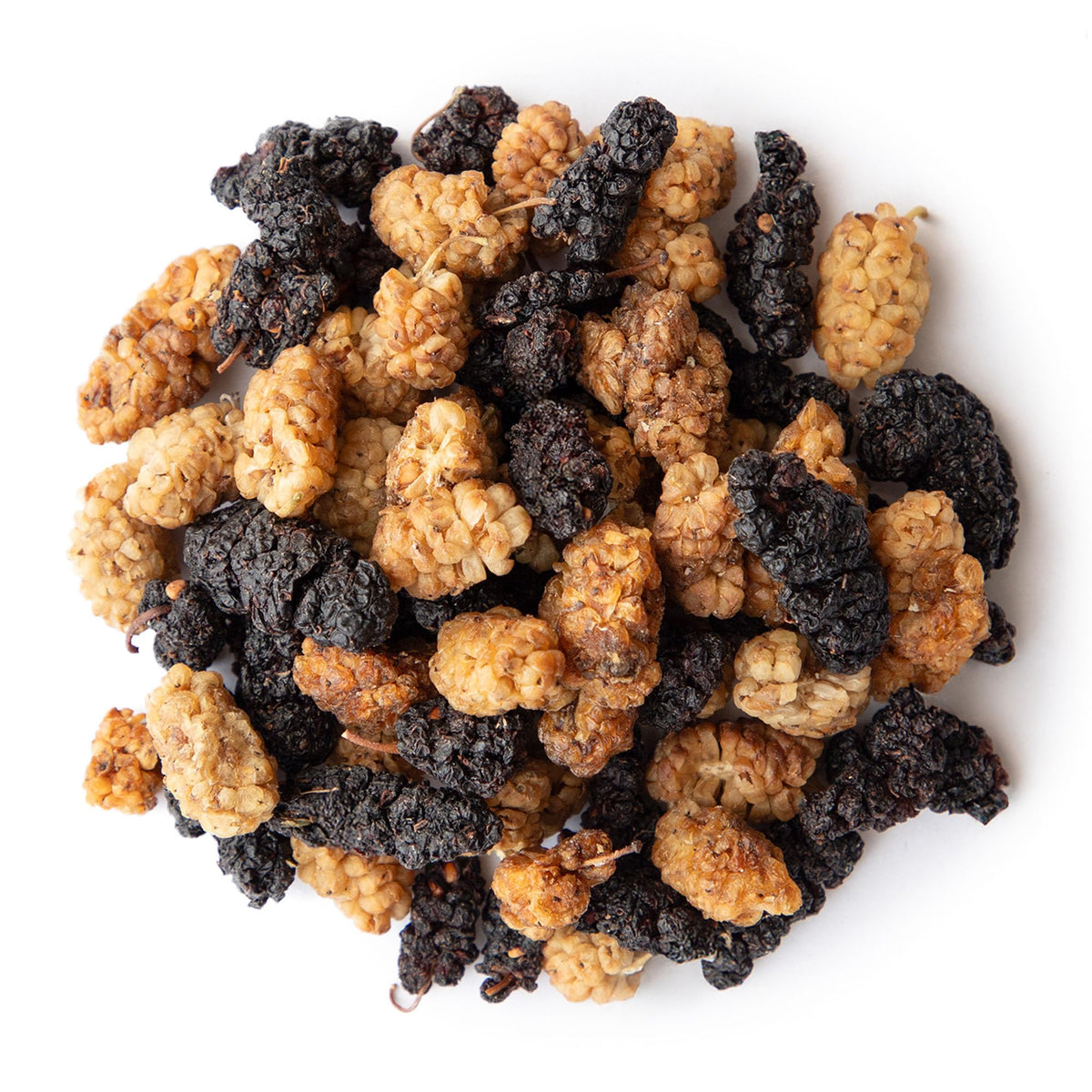 Organic Dried White and Black Mulberry Mix, 8 Ounces Q115