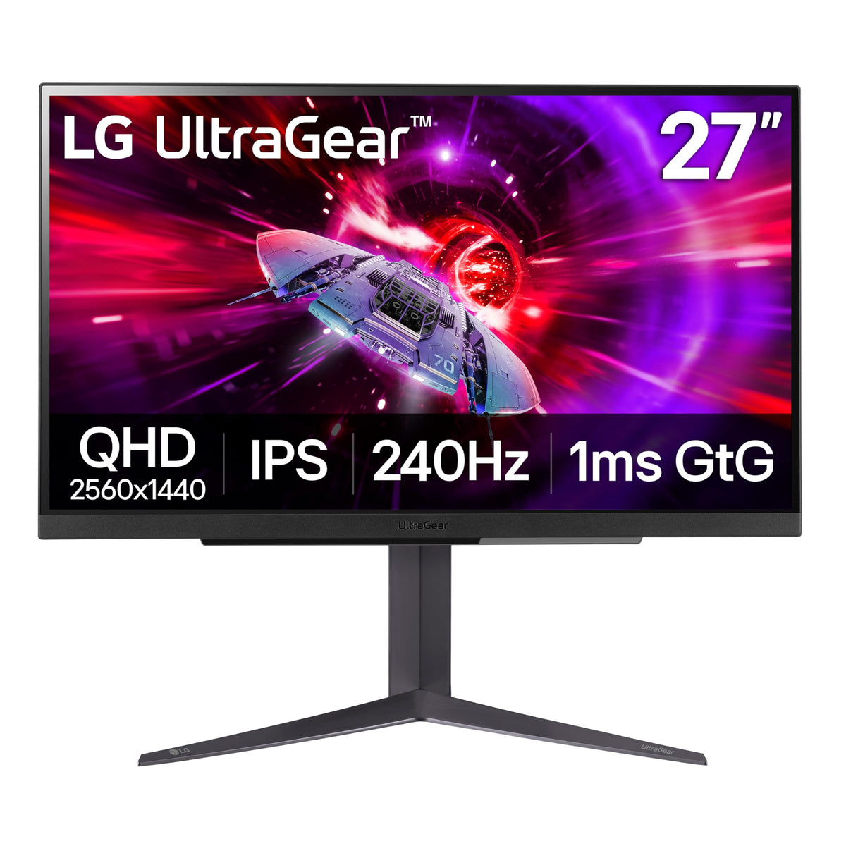 27-inch QHD IPS Gaming Monitor, 240Hz, 1ms, DisplayHDR 400, Black C14380